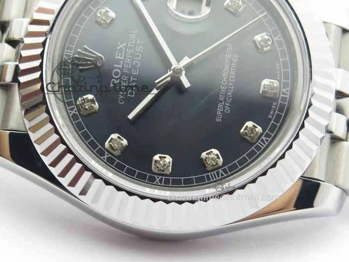 0129 Trendy DateJust II 41mm BP Maker Best Edition Black MOP Diamonds Dial On New Version Jubilee Bracelet A 3622